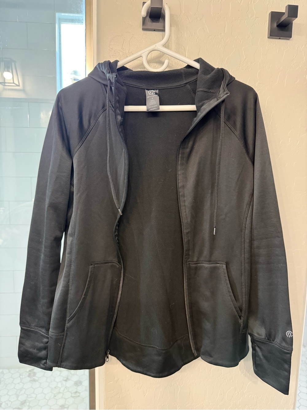 Champion Black Full-Zip Hooded Jacket